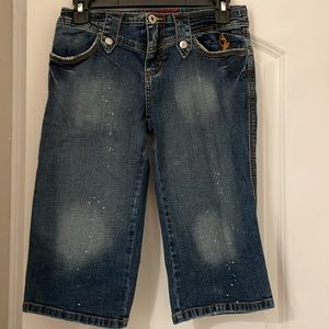 Baby Phat size 5 denim capris
